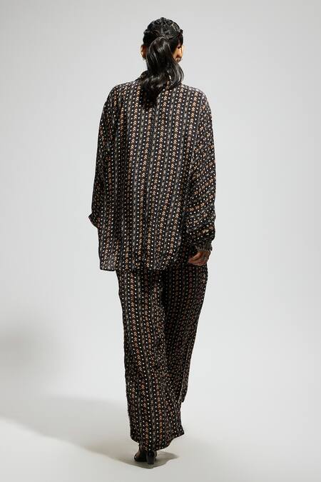Sva By Sonam & Paras Modi Boho Printed Shirt & Pant Set 