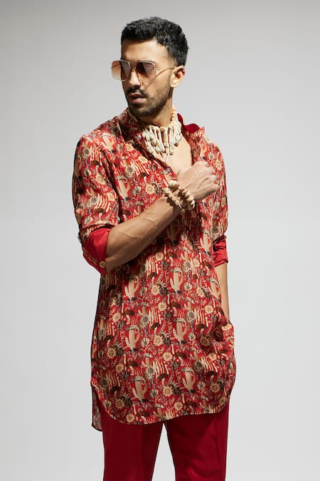 SVA by Sonam & Paras Modi Floral Blossom Pattern Kurta 