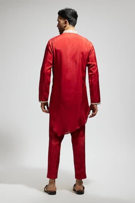 Sva By Sonam & Paras Modi Embellished Draped Kurta & Pant Set 
