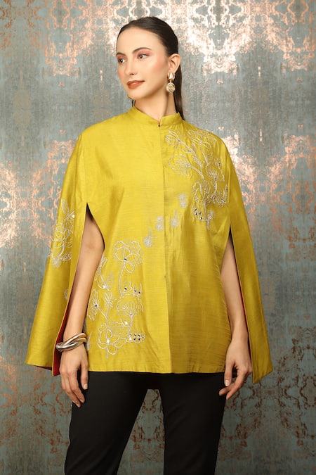 Tanu Malhotra Florin Embroidered Cape 