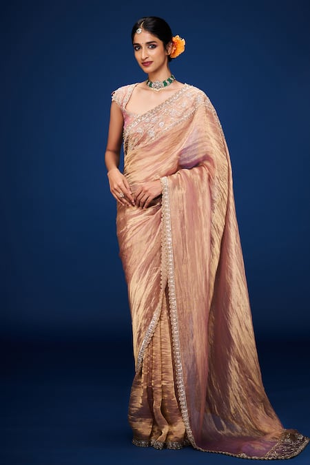 ISSA STUDIO BY CHETANA & SWATHI Karnika Fleur Embroidered Saree 