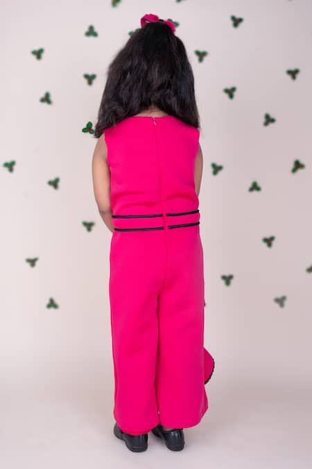 Toplove Lace Embellished Jumpsuit & Headgear Set 