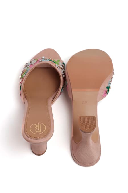 Preet Kaur Floral Pearl Embroidered Heels 