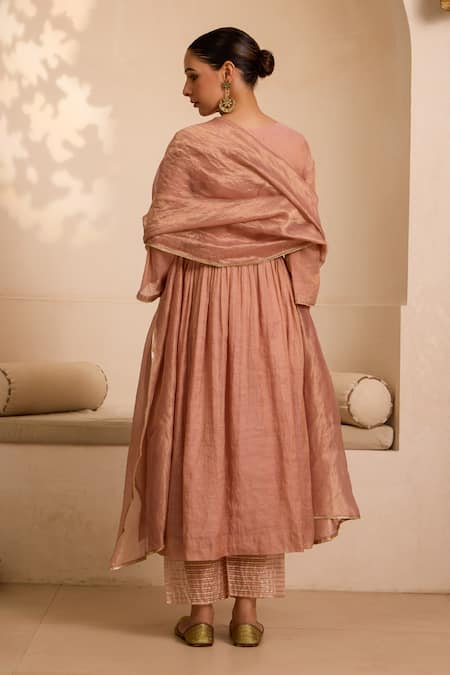Label Mansi Nagdev Hand Embroidered Anarkali Pant Set 