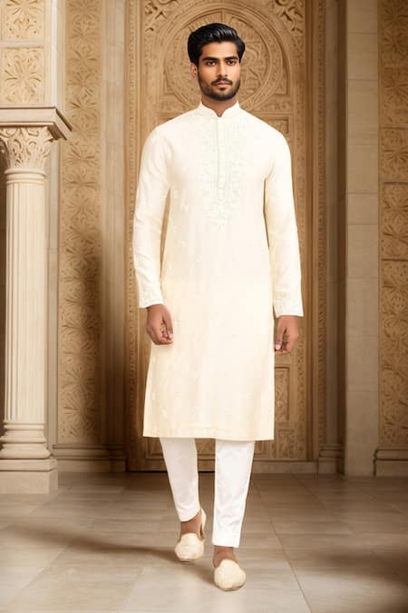 Kalighata Floral Embroidered Kurta Set 