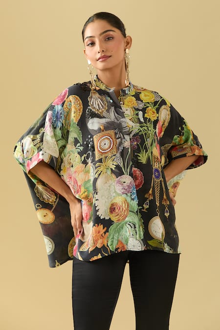 Buy Pankaj & Nidhi Black Polyester Sequins Bandeau Neck Asymmetric Embellished Top Online at Aza Fashions Buy_Pankaj & Nidhi_Black Polyester Sequins Bandeau Neck Asymmetric Embellished Top _Online_at_Aza_Fashions