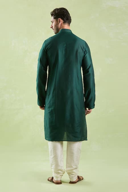 Arihant Rai Sinha Embroidered Placket Kurta & Churidar Set