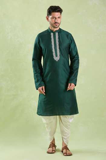 Buy Arihant Rai Sinha Green Polyester, Silk Embroidery Paisley Vine Kurta And Patiala Pant Online at Aza Fashions Buy_Arihant Rai Sinha_Green Polyester, Silk Embroidery Paisley Vine Kurta And Patiala Pant _Online_at_Aza_Fashions