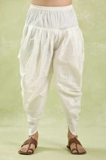 Arihant Rai Sinha White Polyester, Silk Embroidery Placket Kurta And Patiala Pant at Aza Fashions Arihant Rai Sinha_White Polyester, Silk Embroidery Placket Kurta And Patiala Pant _at_Aza_Fashions