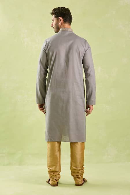 Arihant Rai Sinha Floral Vine Zari Embroidered Kurta Set 