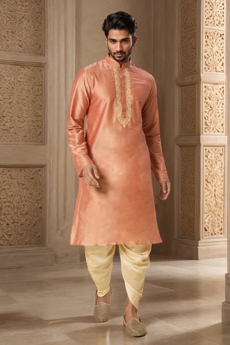 Arihant Rai Sinha Floral Embroidered Kurta & Patiala Pant Set 