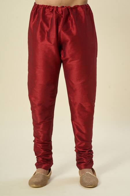 Buy Arihant Rai Sinha Orange Polyester, Chanderi Embroidery Pintuck Kurta Set With Threadwork Buy_Arihant Rai Sinha_Orange Polyester, Chanderi Embroidery Pintuck Kurta Set With Threadwork