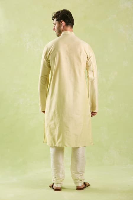 Arihant Rai Sinha Contrast Embroidered Kurta Set 