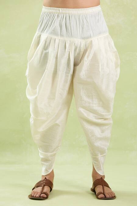 Buy_Samyukta Singhania_Beige Polyester, Silk Mirrors, Embroidery Work Kurta And Patiala Pant Set 