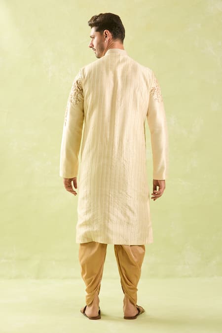 Arihant Rai Sinha Floral Dori Embroidered Kurta Set 