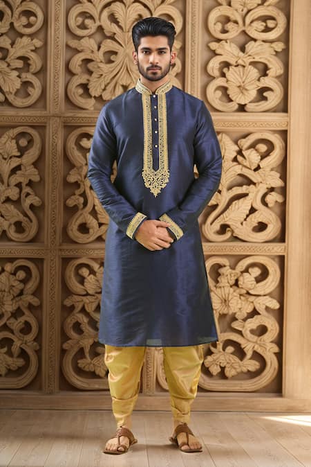 Samyukta Singhania Floral Placket Embroidered Kurta & Patiala Pant 