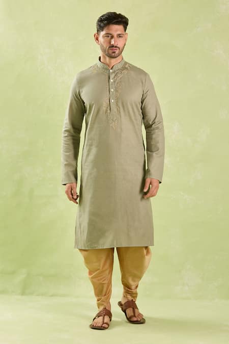 Buy Arihant Rai Sinha Gray Linen, Cotton Embroidery Paisley Kurta And Patiala Pant Online at Aza Fashions Buy_Arihant Rai Sinha_Gray Linen, Cotton Embroidery Paisley Kurta And Patiala Pant _Online_at_Aza_Fashions