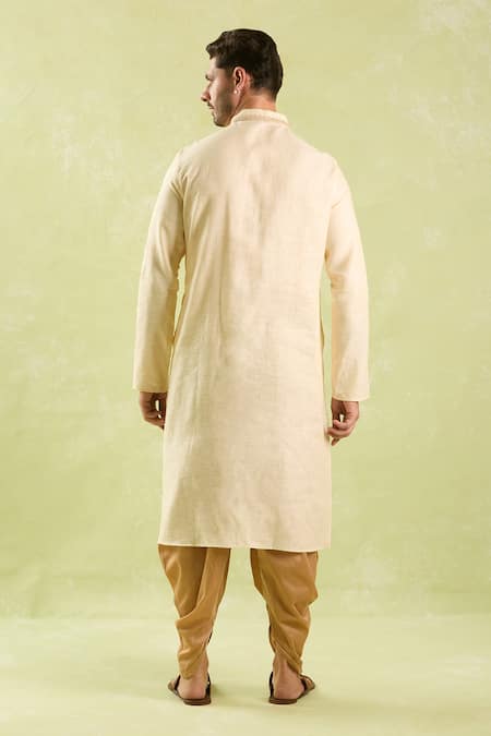 Arihant Rai Sinha Beige Embroidered Kurta & Patiala Pant Set