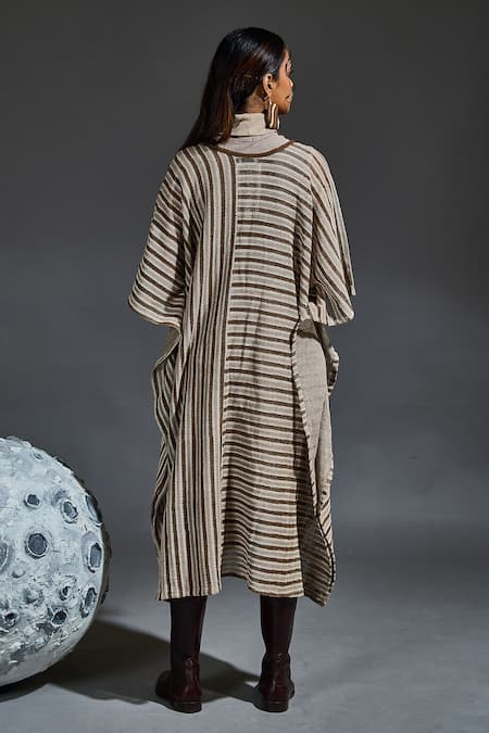 Banana Labs Hand Block Stripe Kaftan & Dress Set 