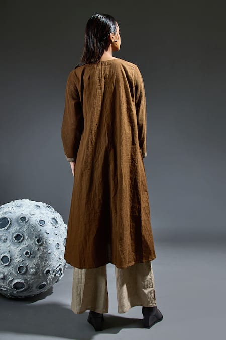 Banana Labs Circle Block Print Kurta Set 