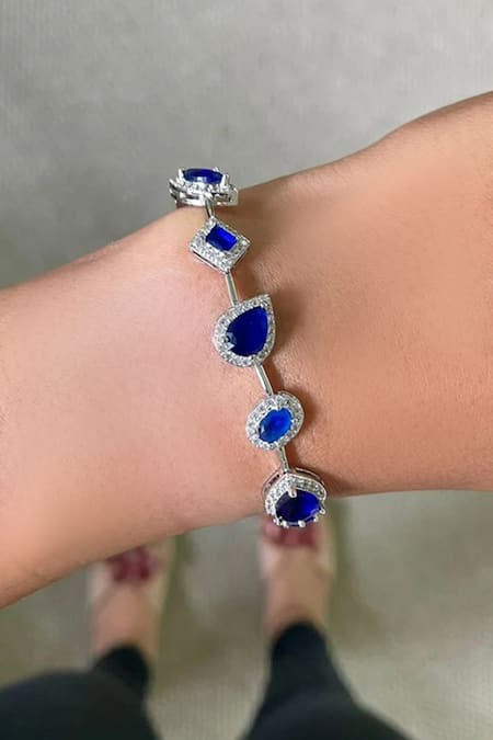 Prerto Kim Sapphire Studded Bracelet 