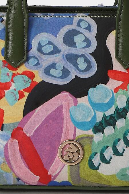 Ritu Kumar_Multi Color Sequins Handbag_at_Aza_Fashions