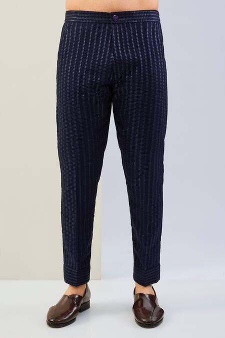 Rabani & Rakha Blue Georgette Sequins, Embroidery Shirt And Pant Set Online at Aza Fashions Rabani & Rakha_Blue Georgette Sequins, Embroidery Shirt And Pant Set _Online_at_Aza_Fashions