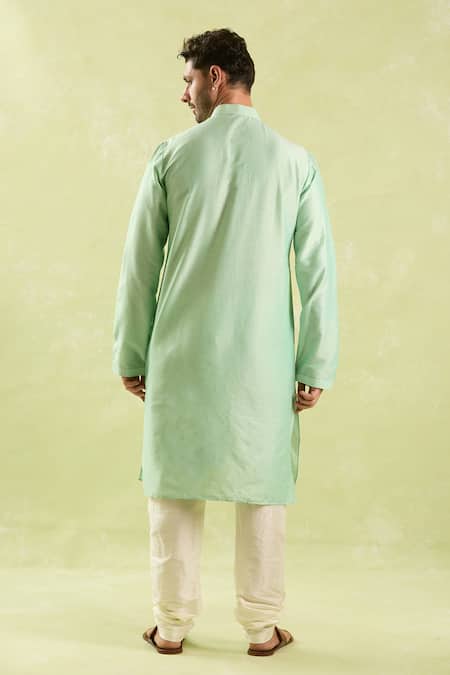 Arihant Rai Sinha Tonal Vine Embroidered Kurta Set 