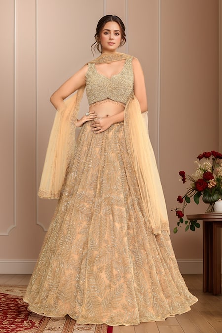 Kalighata Kashfi Bling Embroidered Lehenga Set 