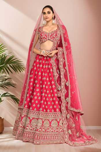 Kalighata Hand Embroidered Bridal Lehenga Set 