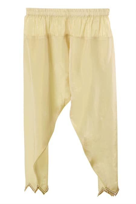 Shop Studio A Ivory Tissue Embroidery, Cut Work V-neck Mor Bagh Anarkali Set Online at Aza Fashions Shop_Studio A_Ivory Tissue Embroidery, Cut Work V-neck Mor Bagh Anarkali Set _Online_at_Aza_Fashions