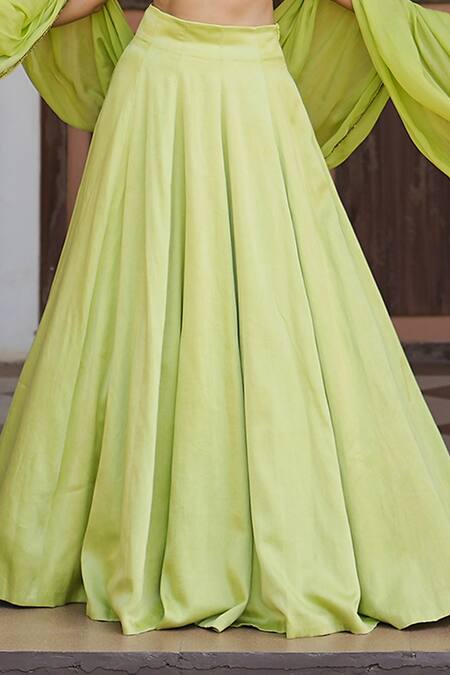 Shop Koswi Cream Viscose Sequins, Beads V-neck Geometric Embroidered Lehenga Set Online at Aza Fashions Shop_Koswi_Cream Viscose Sequins, Beads V-neck Geometric Embroidered Lehenga Set _Online_at_Aza_Fashions