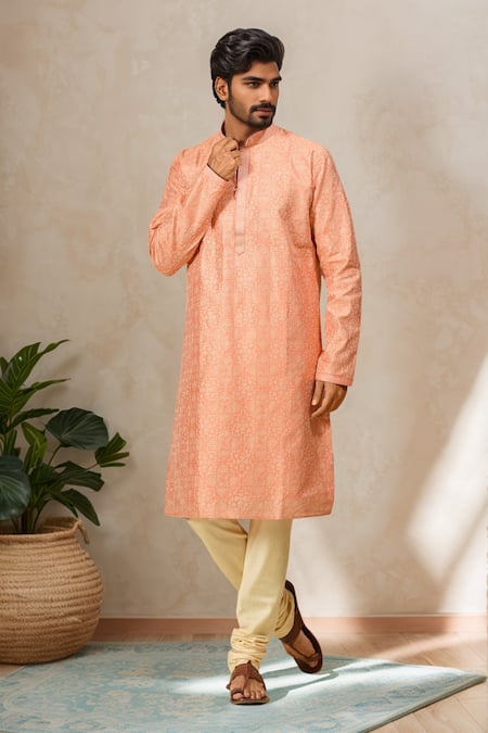 Arihant Rai Sinha Floral Vine Embroidered Kurta 