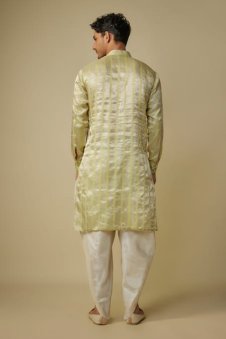 Masumi Mewawalla Stripe Embroidered Kurta Set 