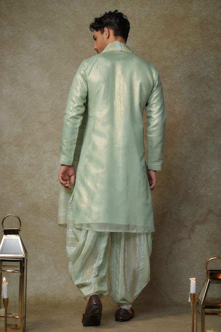 Masumi Mewawalla Embroidered Sage Green Kurta Set 