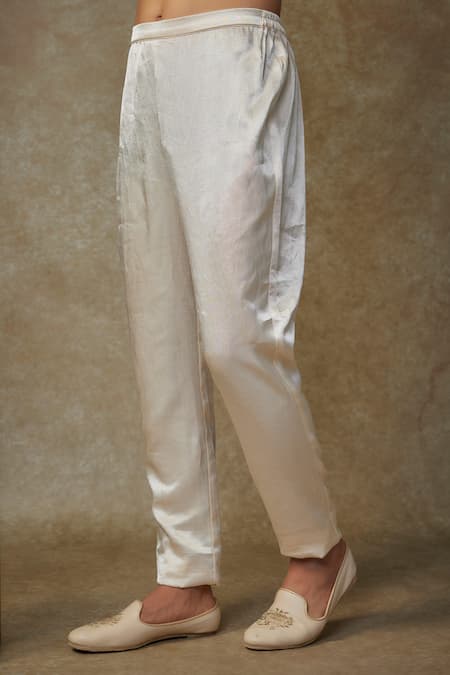 Shop Masumi Mewawalla Beige Maheshwari, Jacquard, Silk Cut Work, Paisley Embroidered Sherwani Set Online at Aza Fashions Shop_Masumi Mewawalla_Beige Maheshwari, Jacquard, Silk Cut Work, Paisley Embroidered Sherwani Set _Online_at_Aza_Fashions