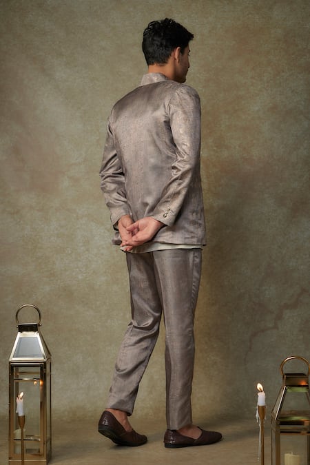 Masumi Mewawalla Doodle Bloom Embroidered Jacket & Pant Set 