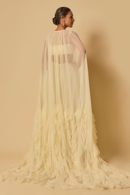 Masumi Mewawalla Cutdana Embroidered Cape & Gharara Set 