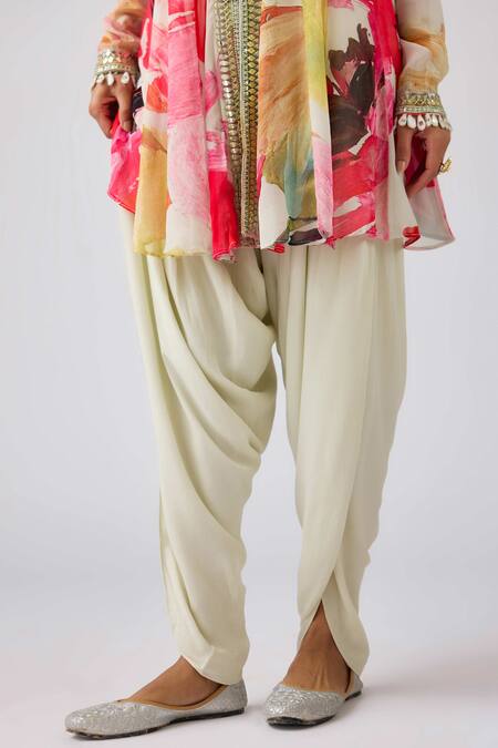 Buy Basanti - Kapde Aur Koffee Multi Color Crepe, Georgette Mirrors, Multicolor Embroidered Kurta And Pant Set Buy_Basanti - Kapde Aur Koffee_Multi Color Crepe, Georgette Mirrors, Multicolor Embroidered Kurta And Pant Set