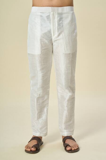 Shop_Arihant Rai Sinha_Black Silk Solid Bundi Kurta Set 