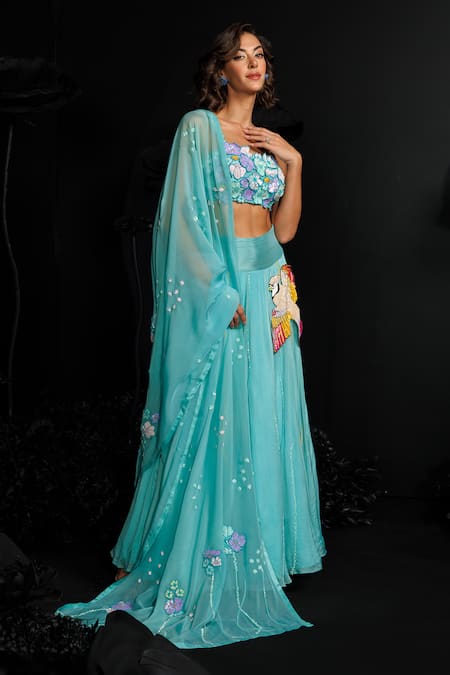 Nautanky Island Breeze Lehenga With Blouse 