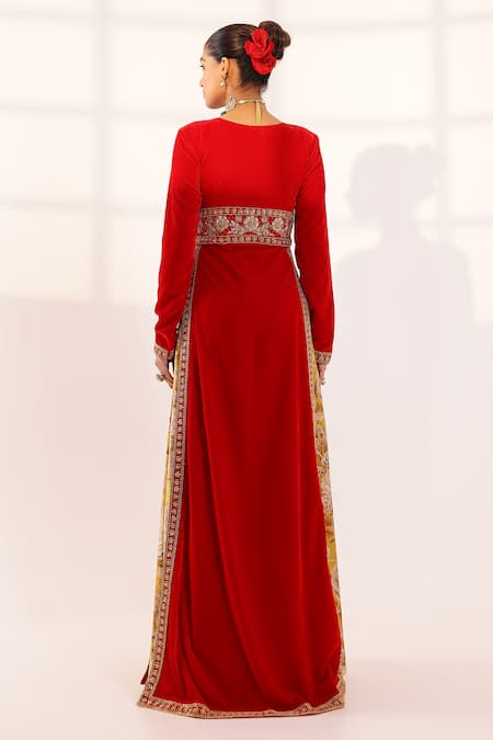 Sanam Floral Embroidered Kurta & Sharara Set 