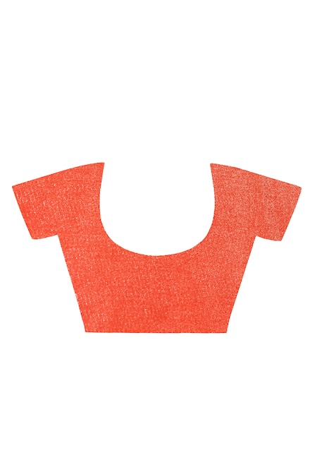 Buy_Geroo Jaipur_Yellow Chiffon Embroidery Ombre Pre-draped Saree With Blouse Piece 