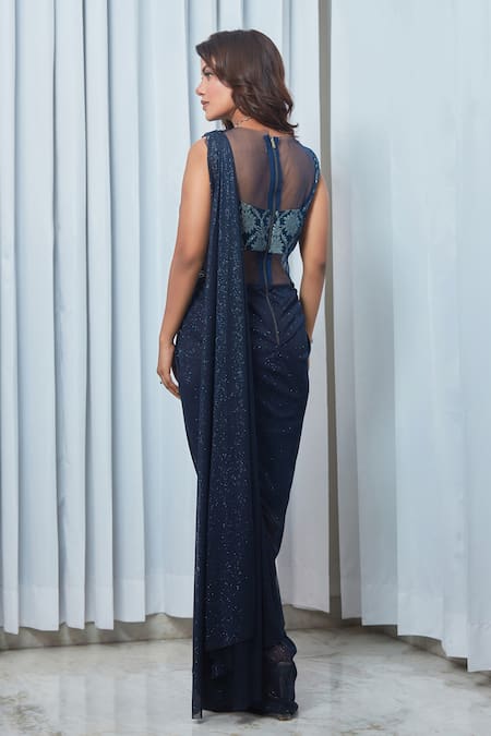 Saaj By Ankita Floral Embroidered Corset Gown 