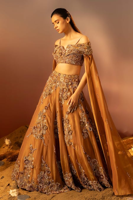 Ruceru Ambrosia Embroidered Lehenga With Blouse 