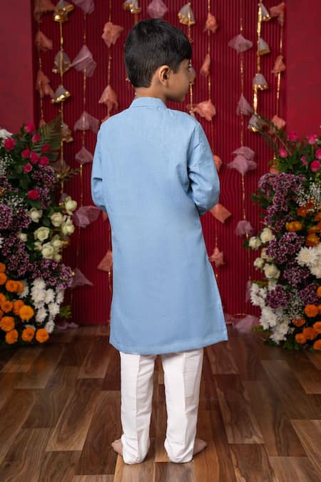 Kirti Agarwal - Pret N Couture Floral Vine Embroidered Kurta Set 