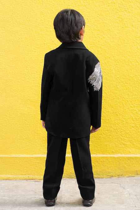 Kirti Agarwal - Pret N Couture Cutdana Embroidered Blazer Set 