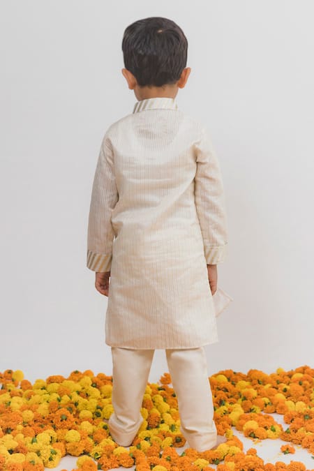 Chotibuti X AZA Stripe Woven Kurta Set 