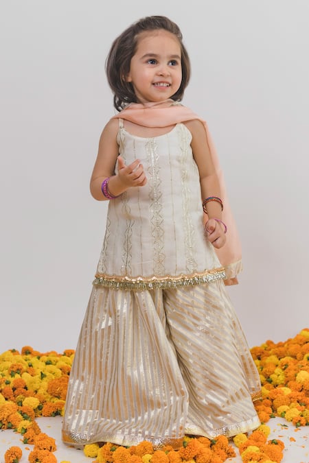 Chotibuti X AZA Gota Embellished Kurta Sharara Set 