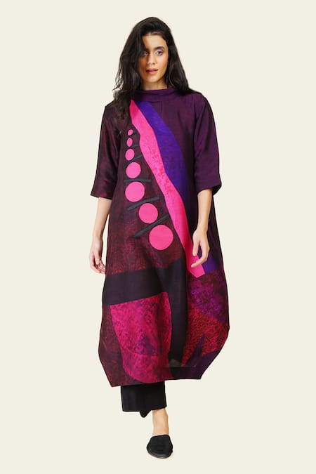 Taika by Poonam Bhagat Multicolor Geometric Print Tunic 